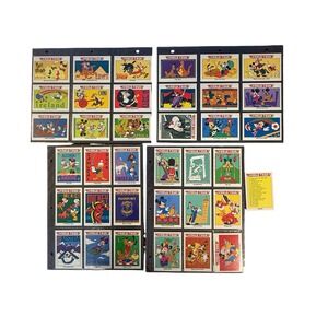 Vintage 90s Impel Disney Mickeys World Tour Trading Cards Lot 36 Cards Checklist